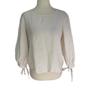 Modcloth Princess Highway Light Peach Cotton Round Neck Women's Size 12 | 35-23